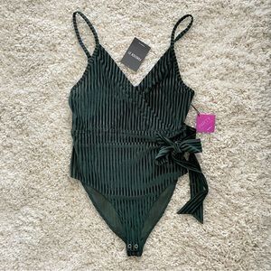 Forever 21 Green Bodysuit NWT